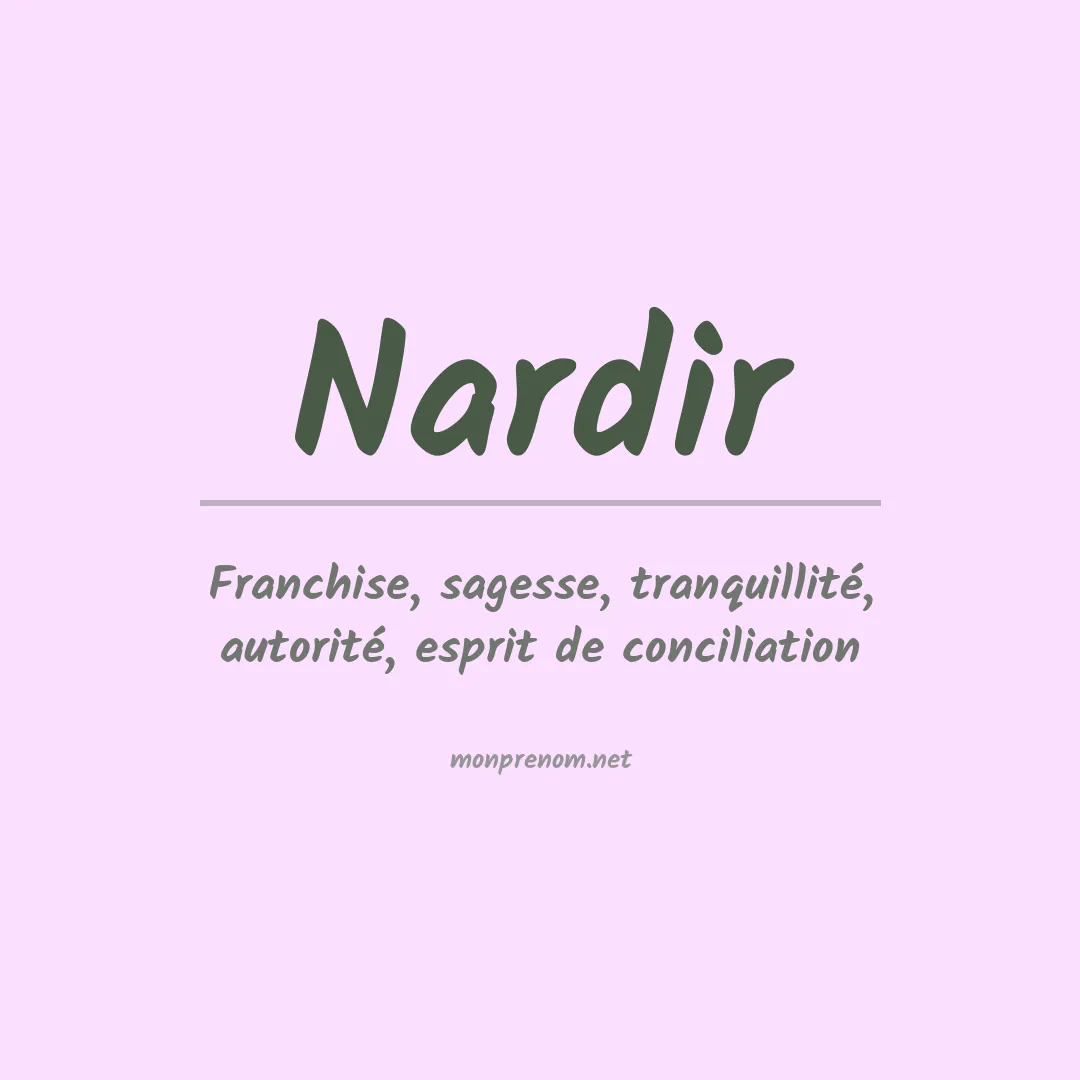 Prénom Nardir