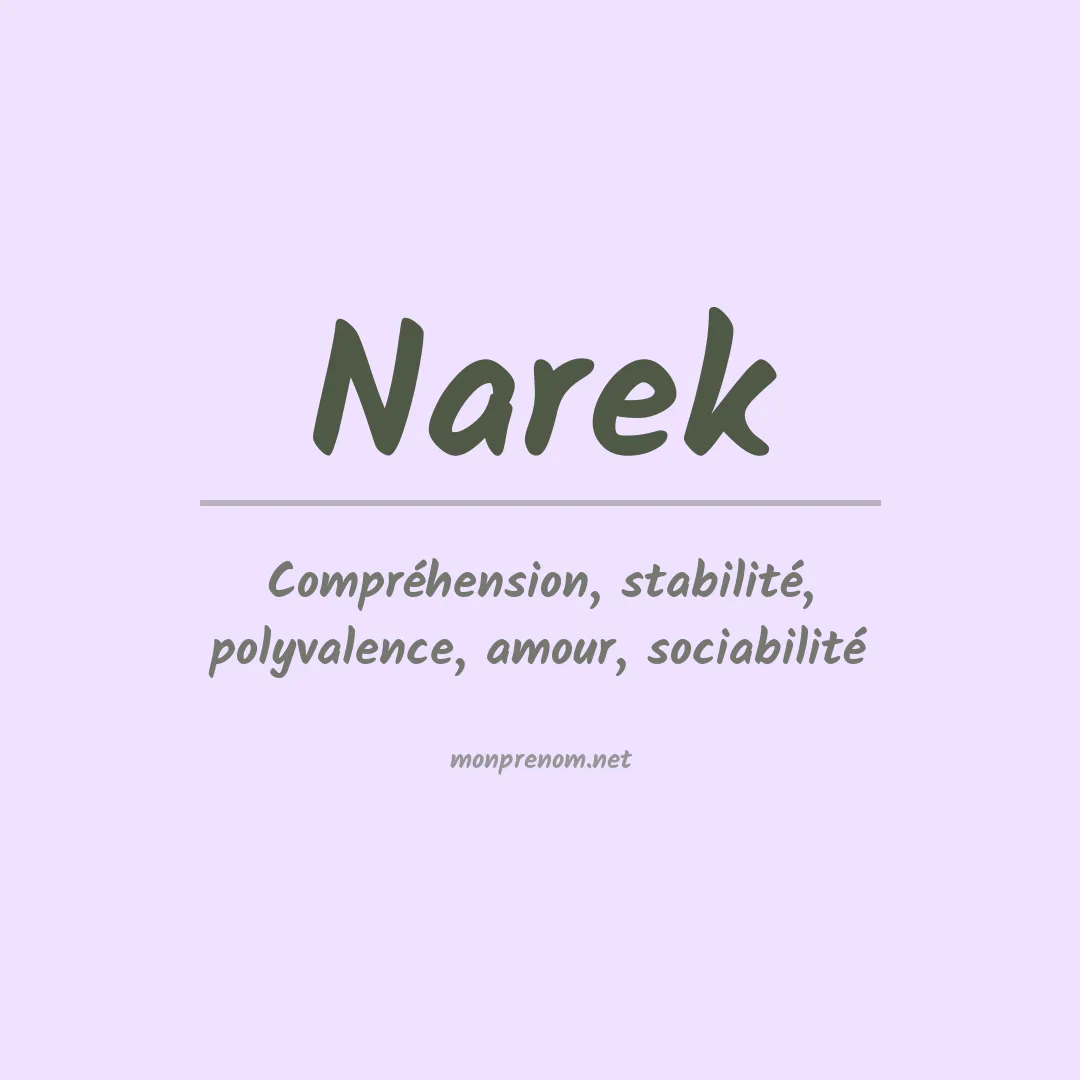 Prénom Narek