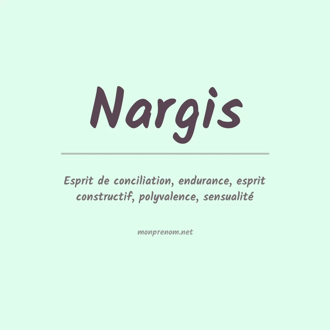 Prénom Nargis