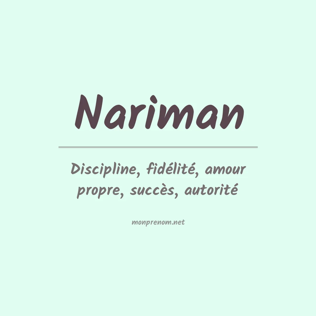 Prénom Nariman