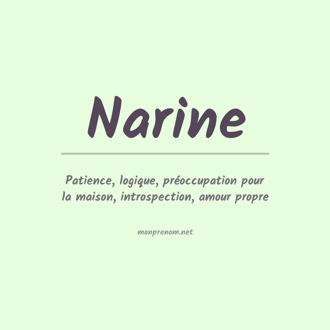 Prénom Narine