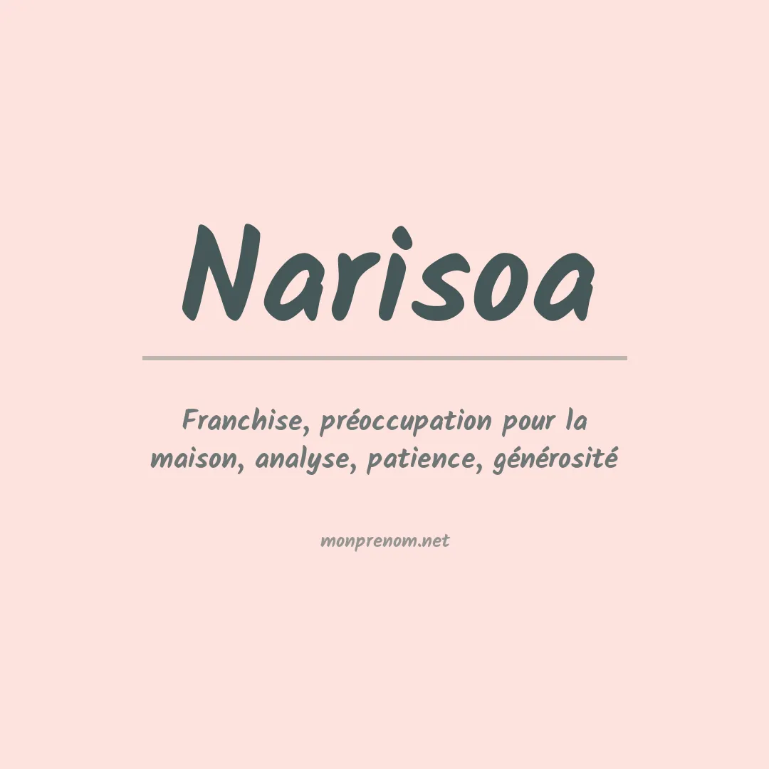 Prénom Narisoa