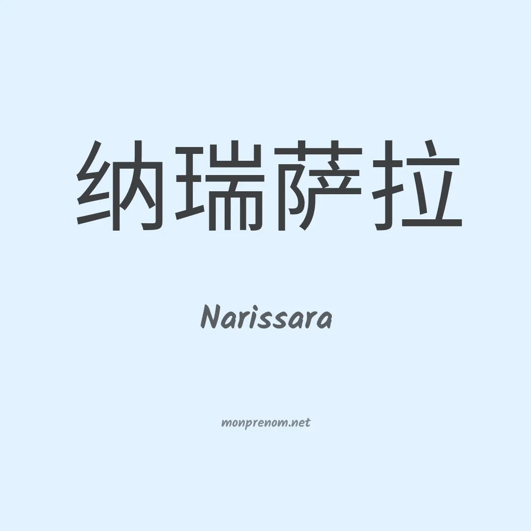 Narissara en chinois