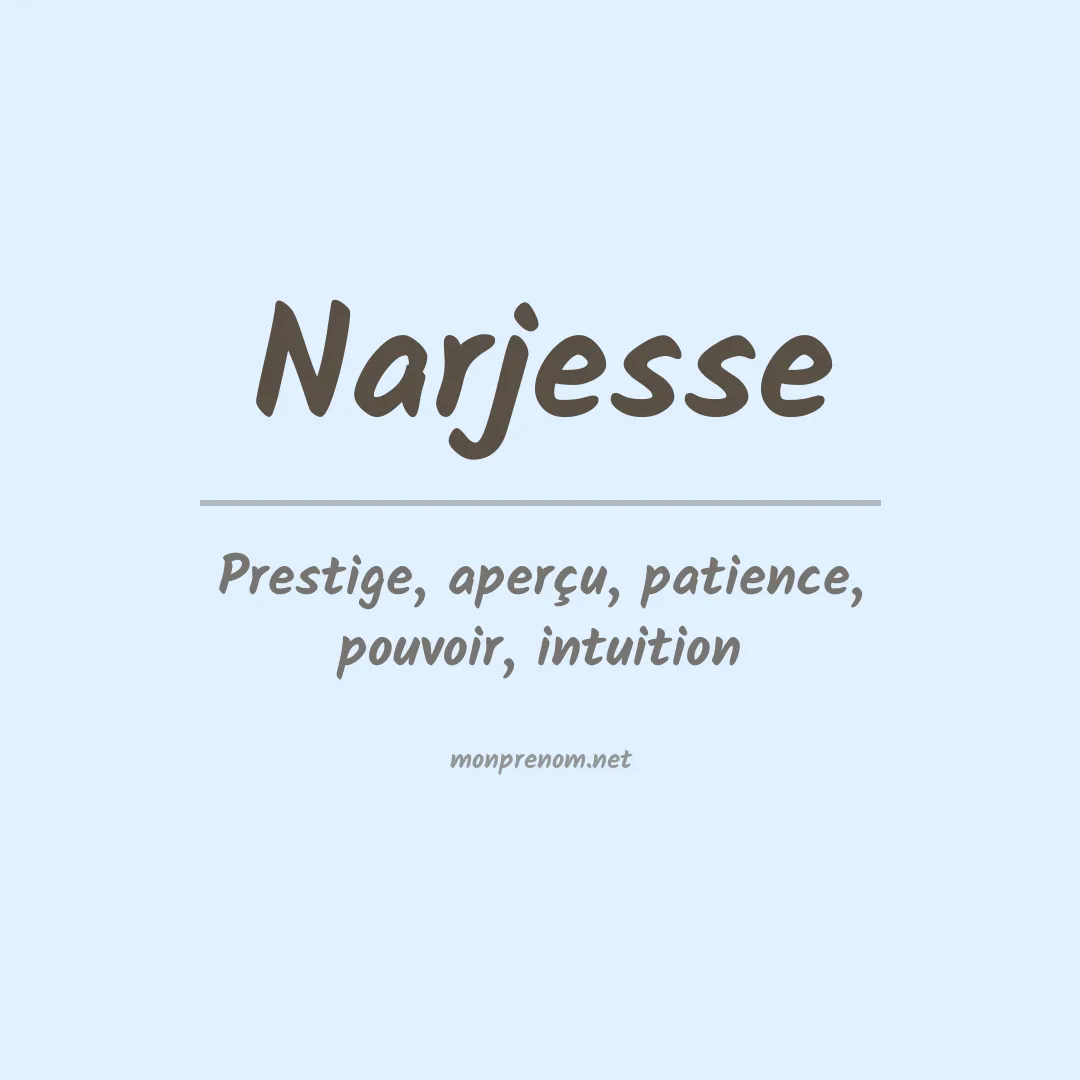 Signification du prénom Narjesse