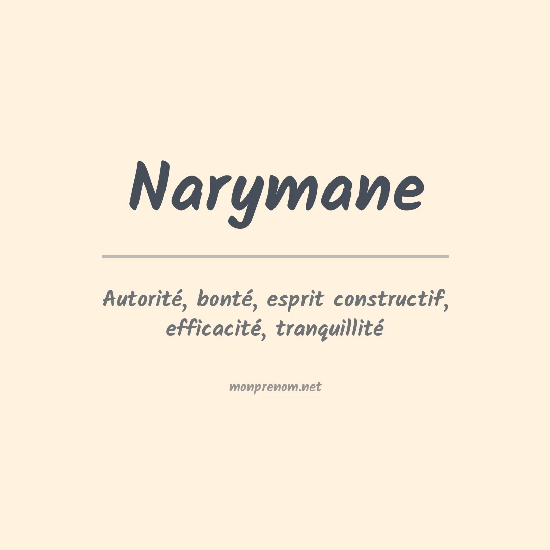 Prénom Narymane
