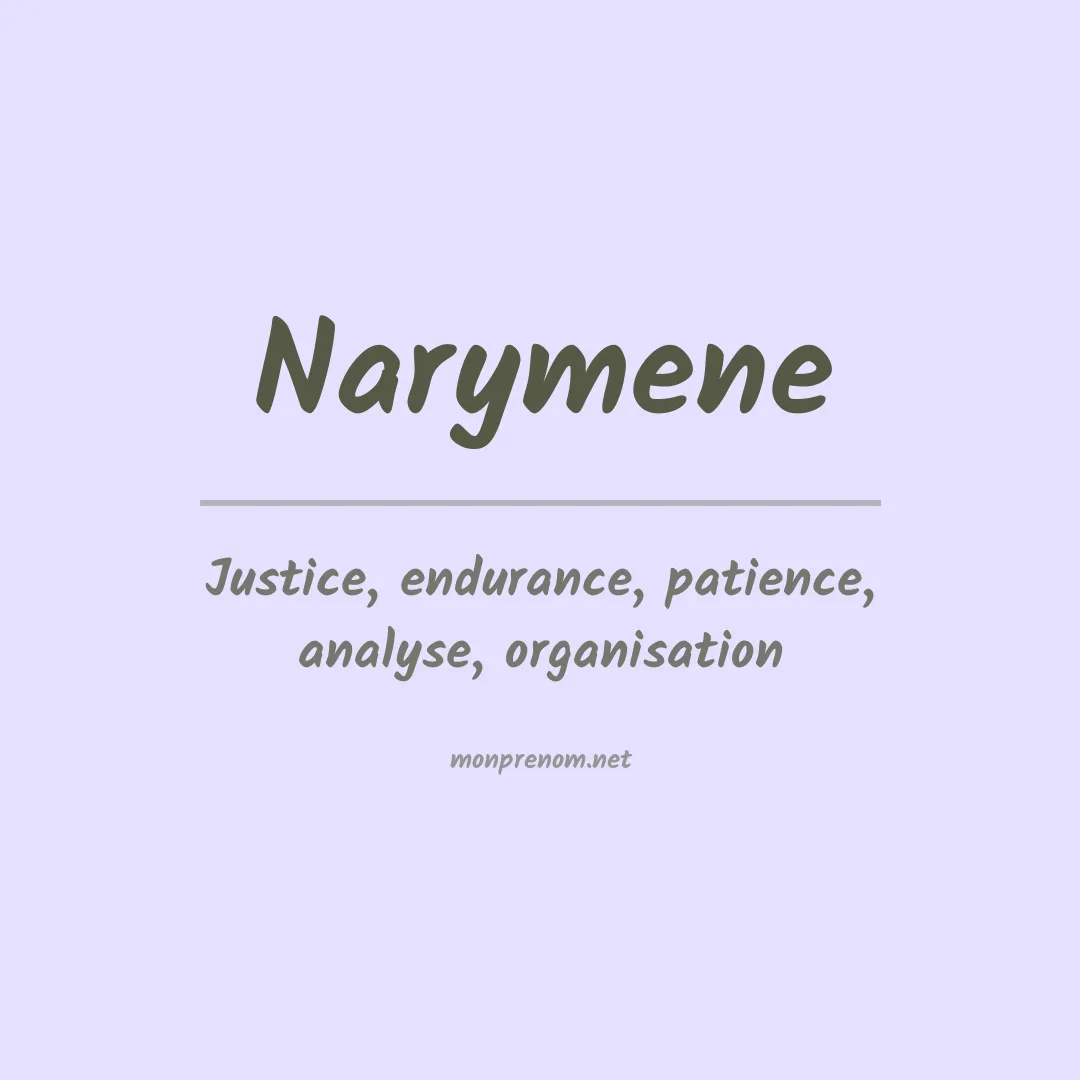 Signification du prénom Narymene