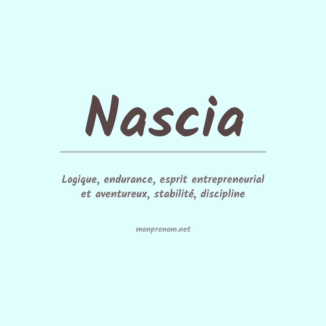Signification du prénom Nascia