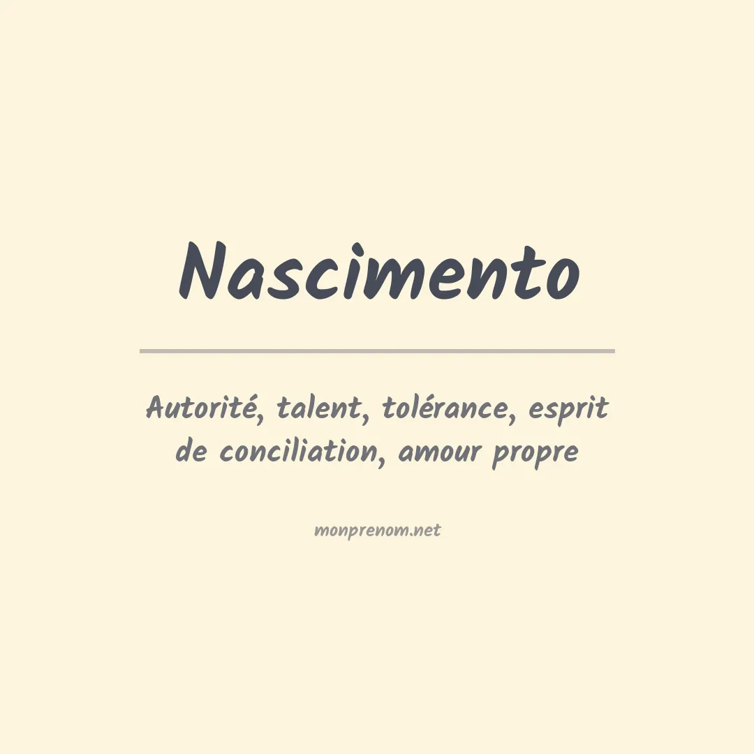 Prénom Nascimento