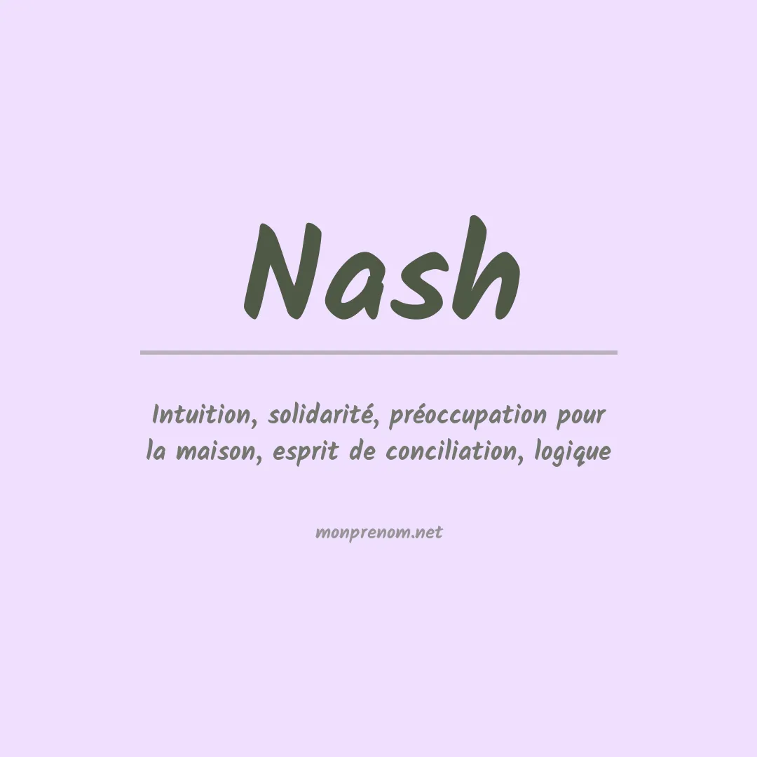 Prénom Nash