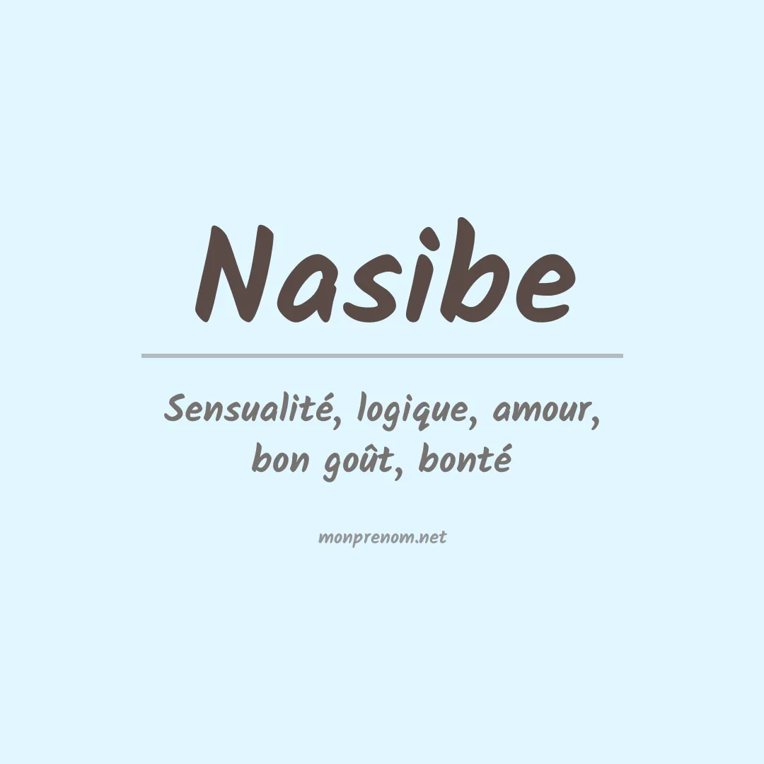 Signification du prénom Nasibe