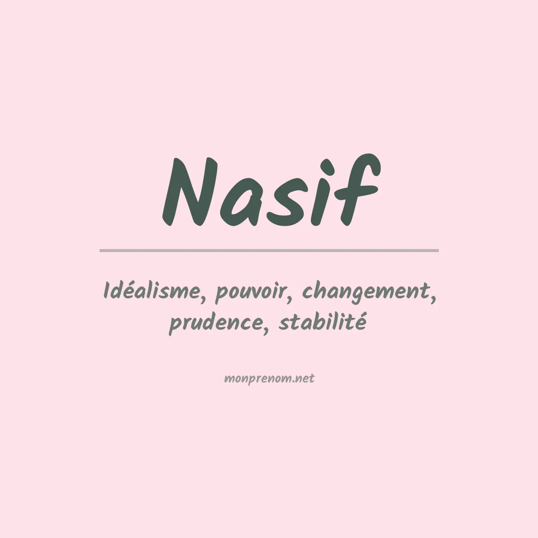 Prénom Nasif
