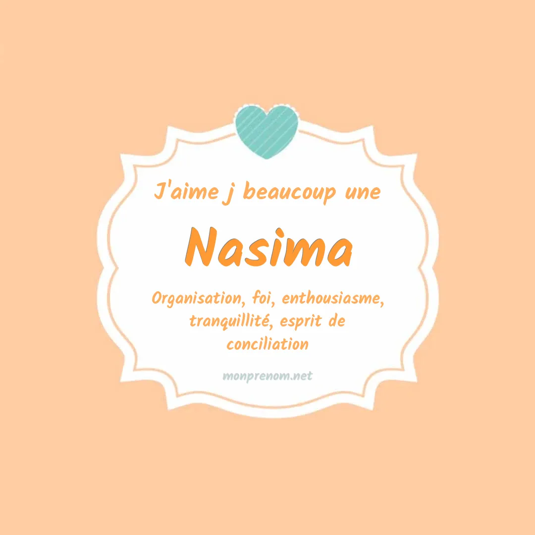 J'aime beaucoup Nasima