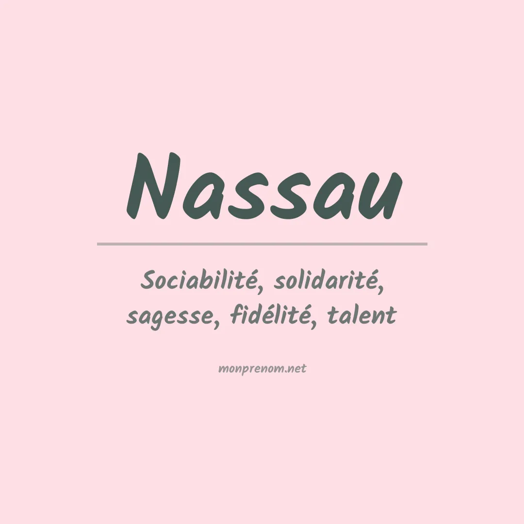 Prénom Nassau