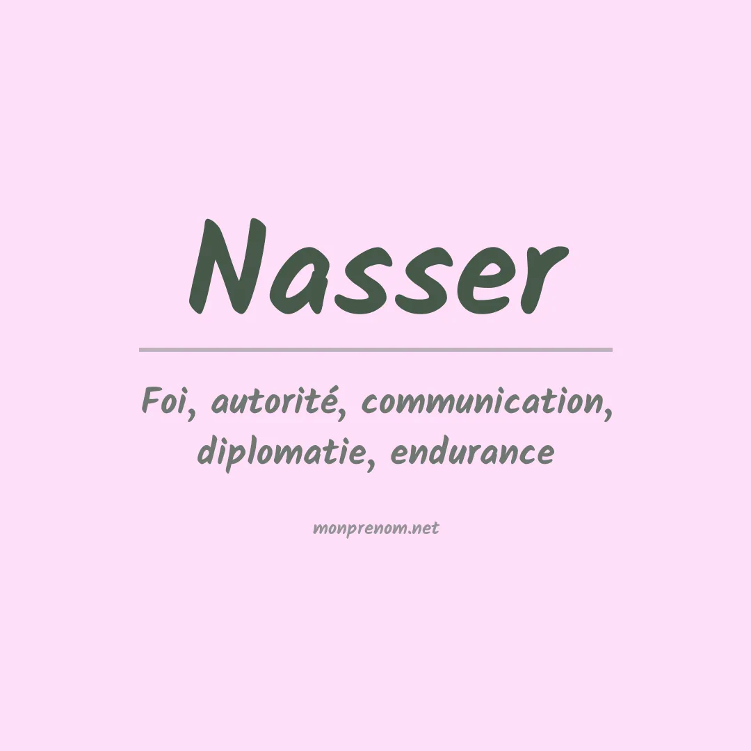 Prénom Nasser