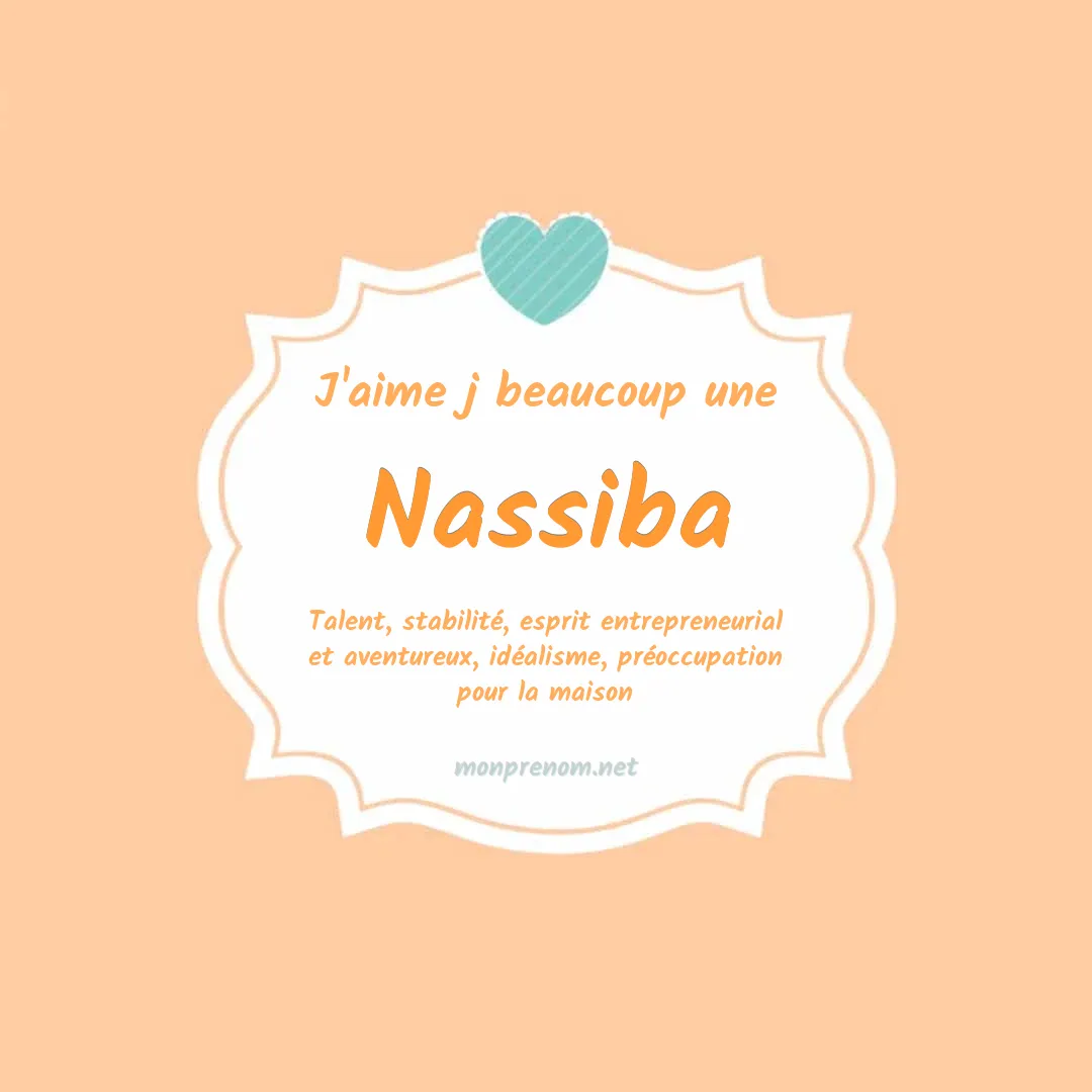 J'aime beaucoup Nassiba