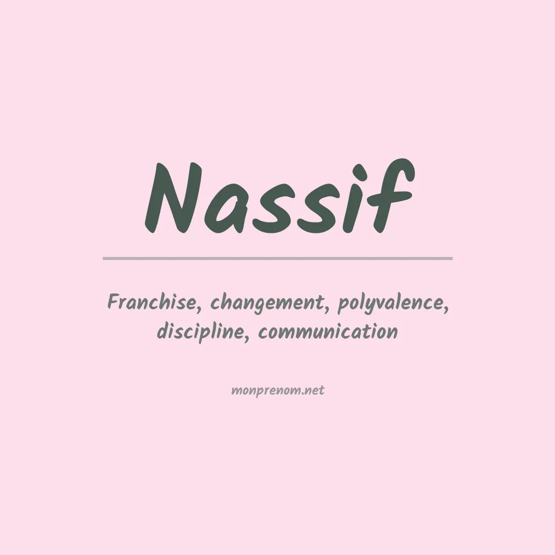 Prénom Nassif