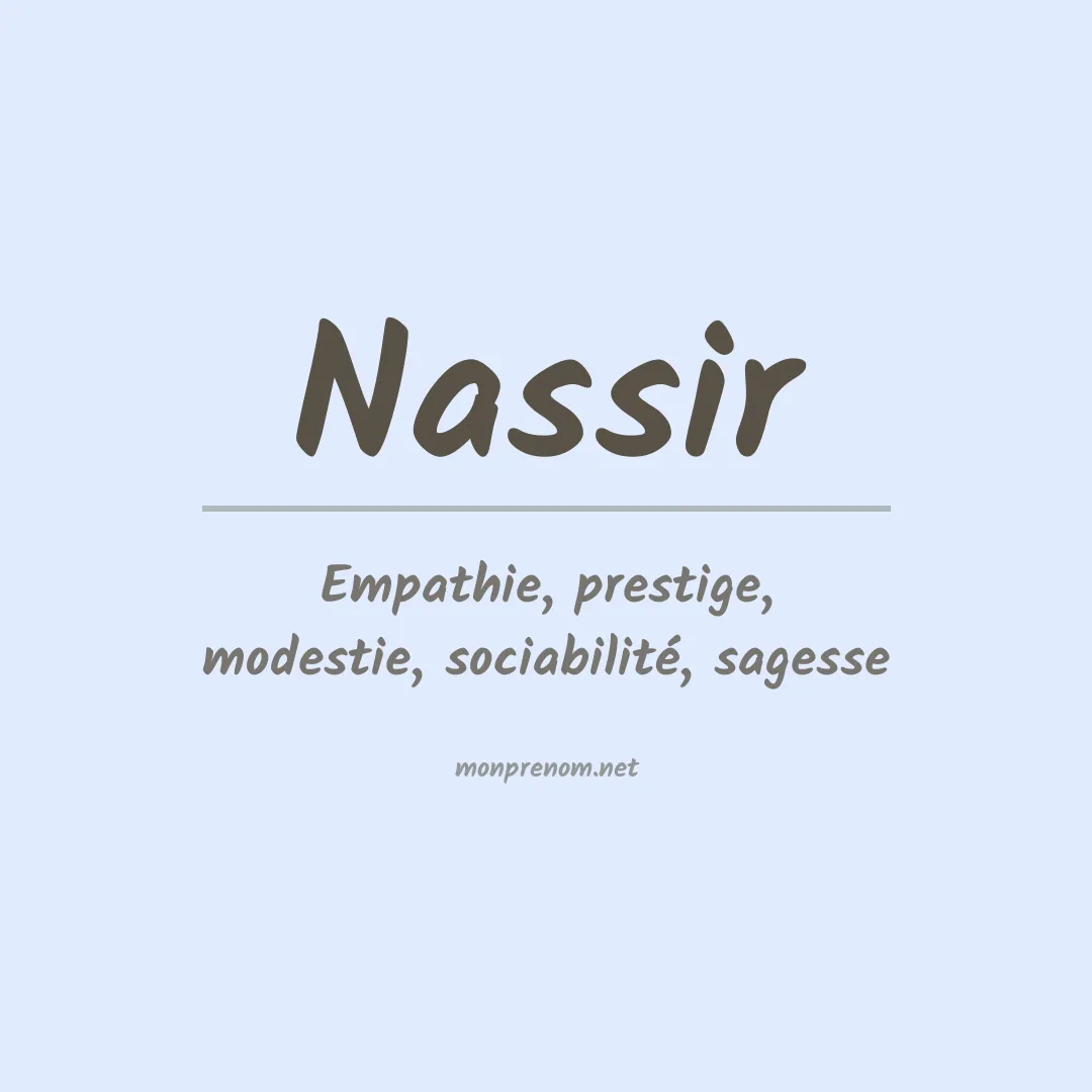 Prénom Nassir
