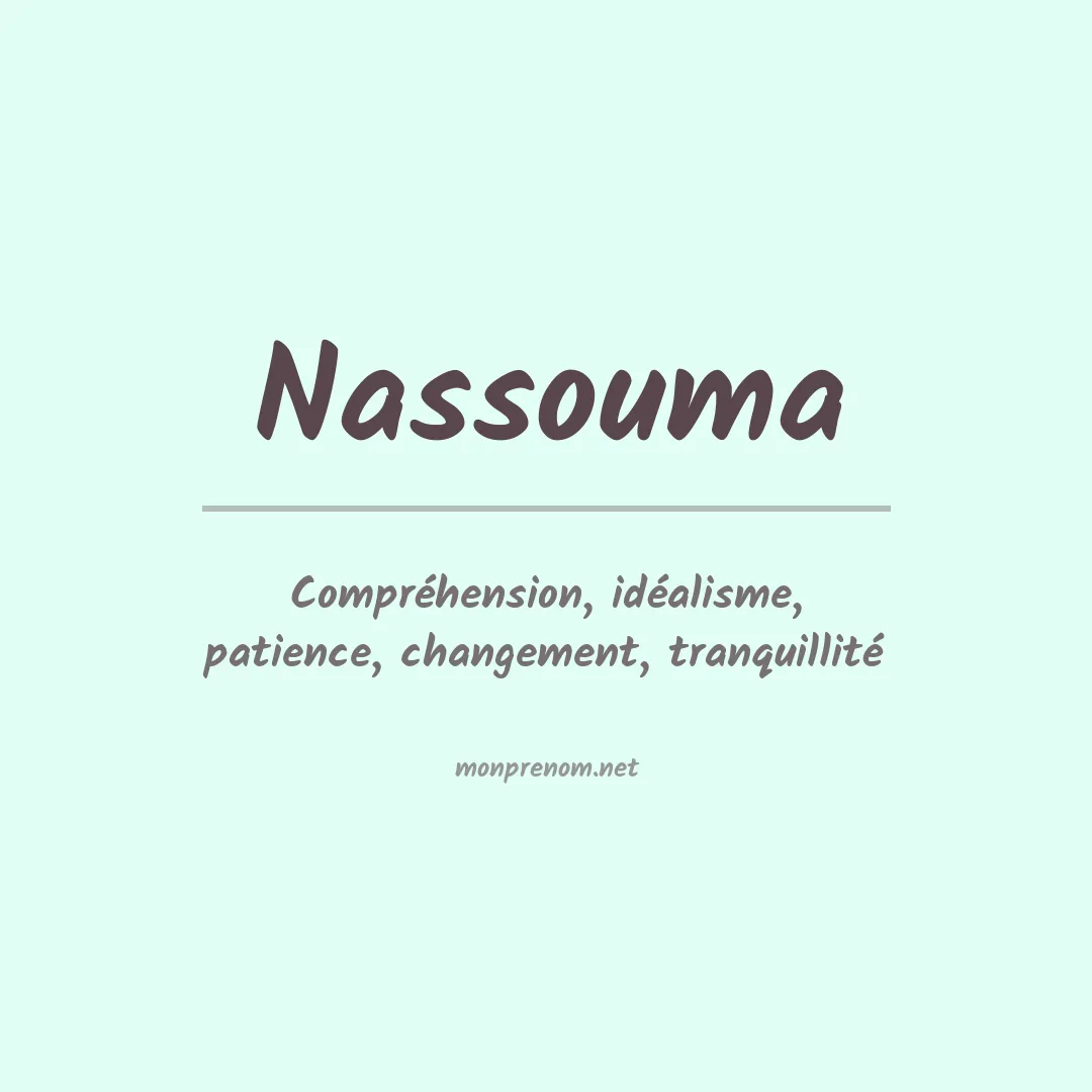 Prénom Nassouma