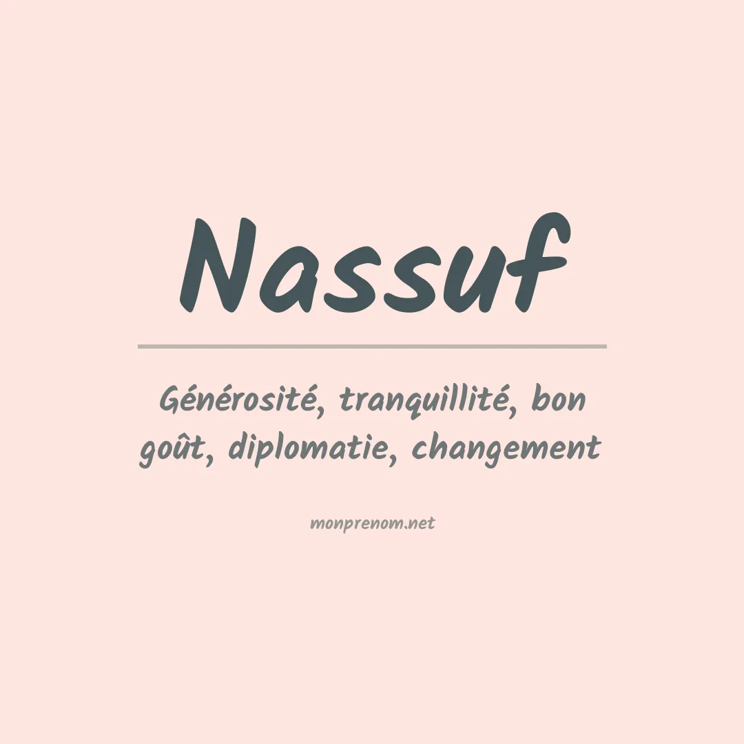 Prénom Nassuf