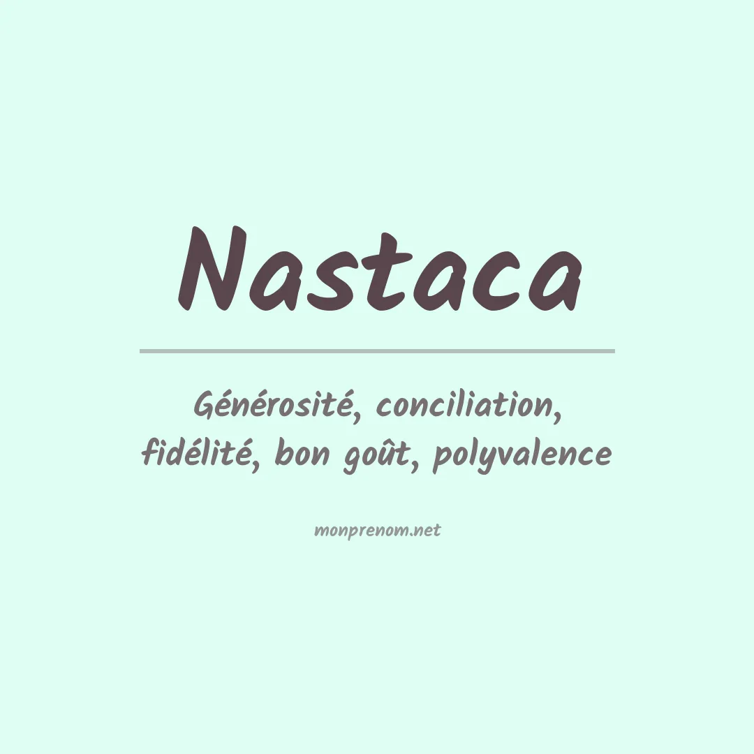 Prénom Nastaca