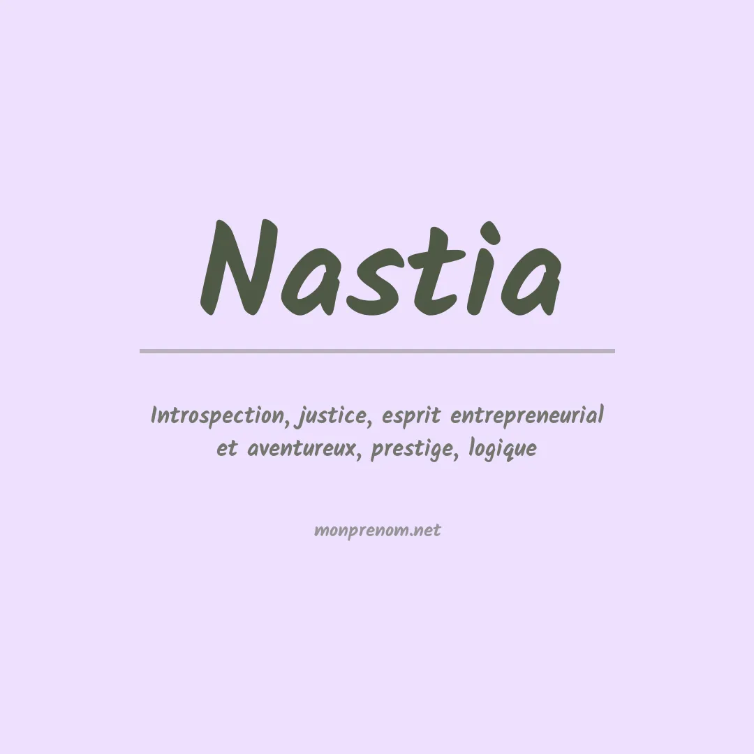 Prénom Nastia