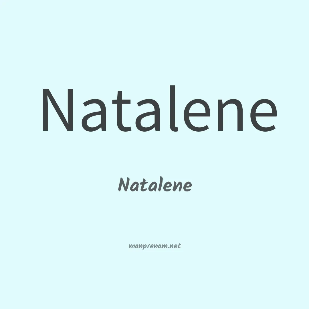 Natalene en chinois