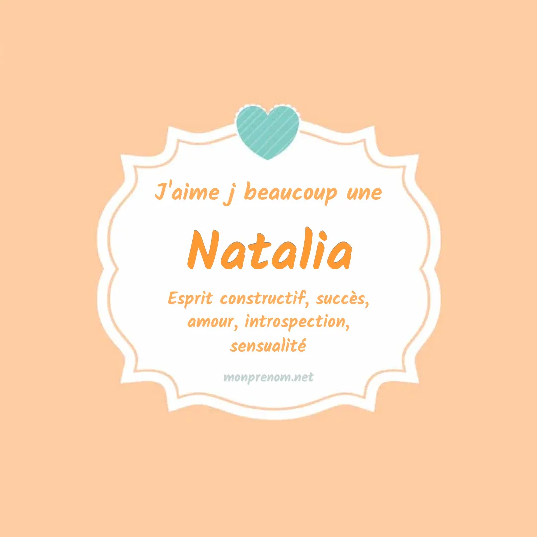 J'aime beaucoup Natalia