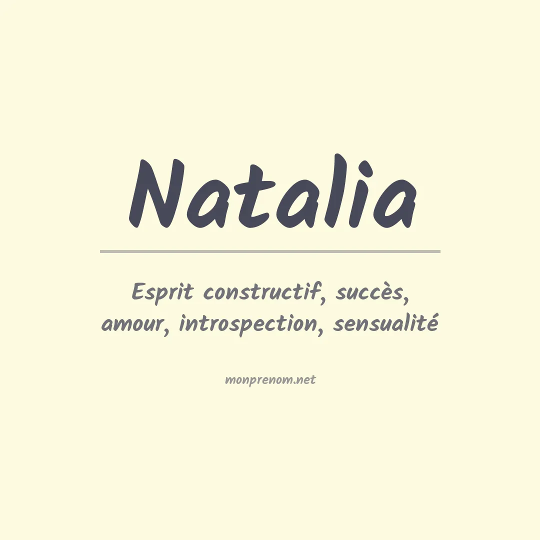 Signification du prénom Natalia