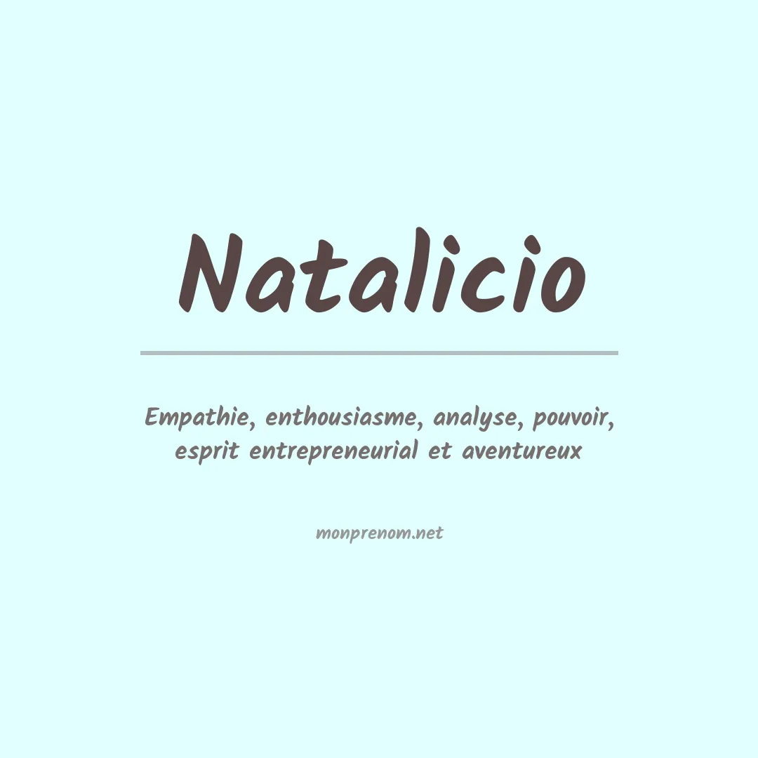 Signification du prénom Natalicio