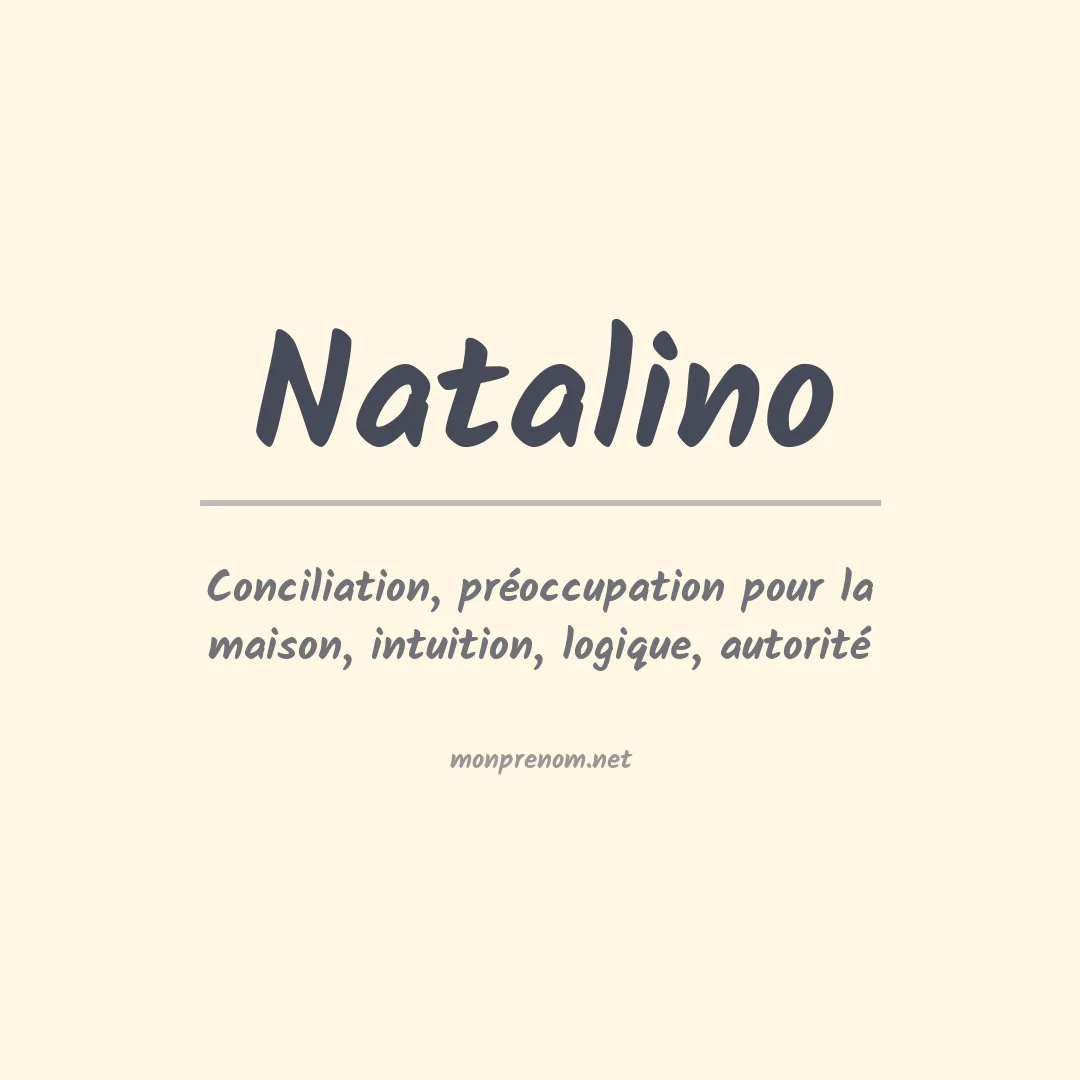 Signification du prénom Natalino