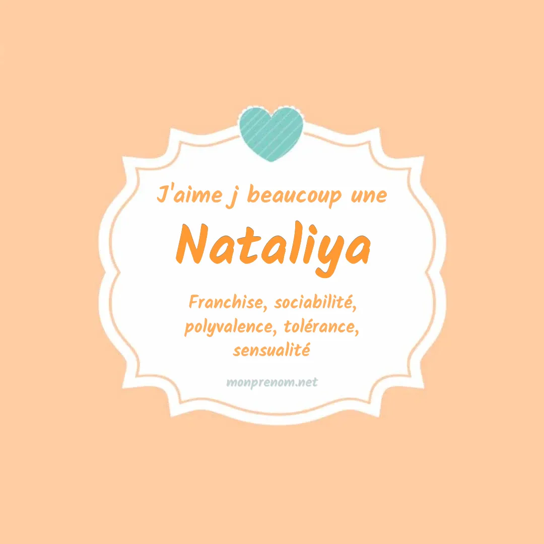 J'aime beaucoup Nataliya