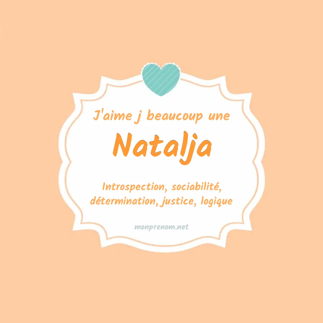 J'aime beaucoup Natalja