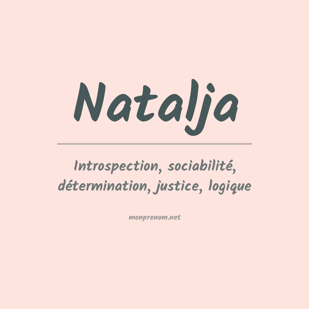 Signification du prénom Natalja