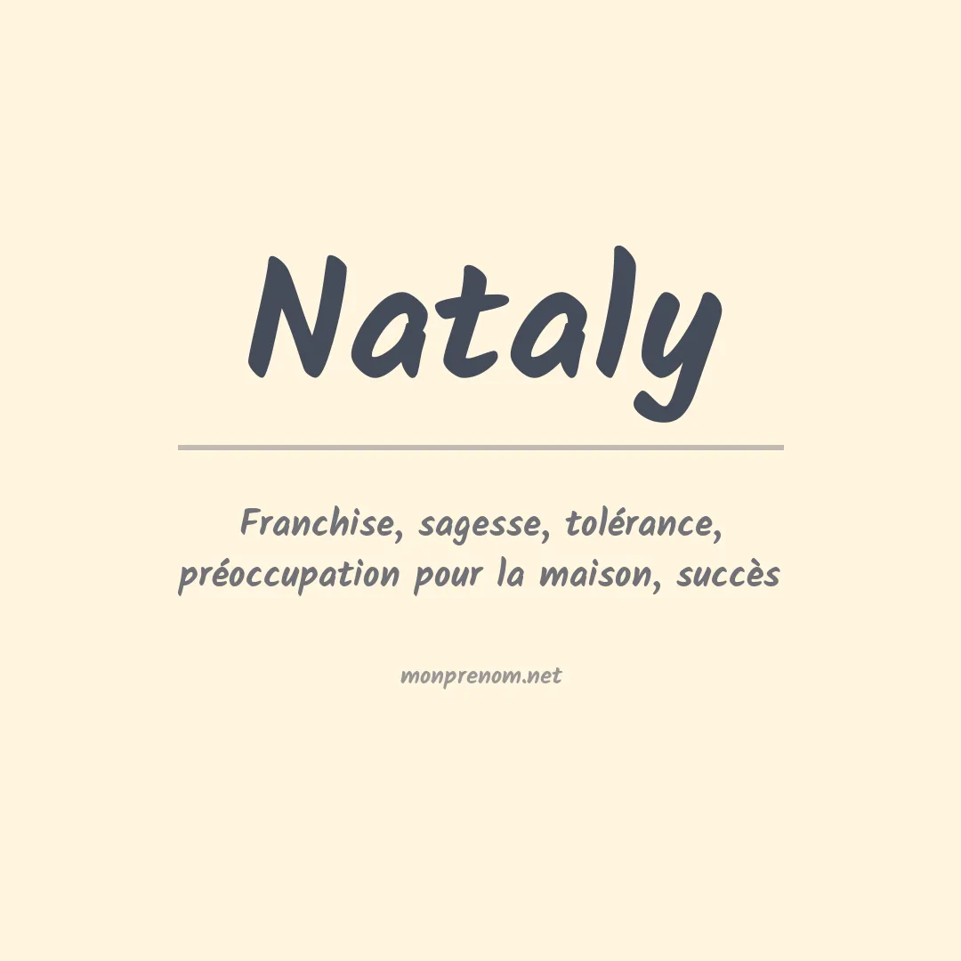Prénom Nataly