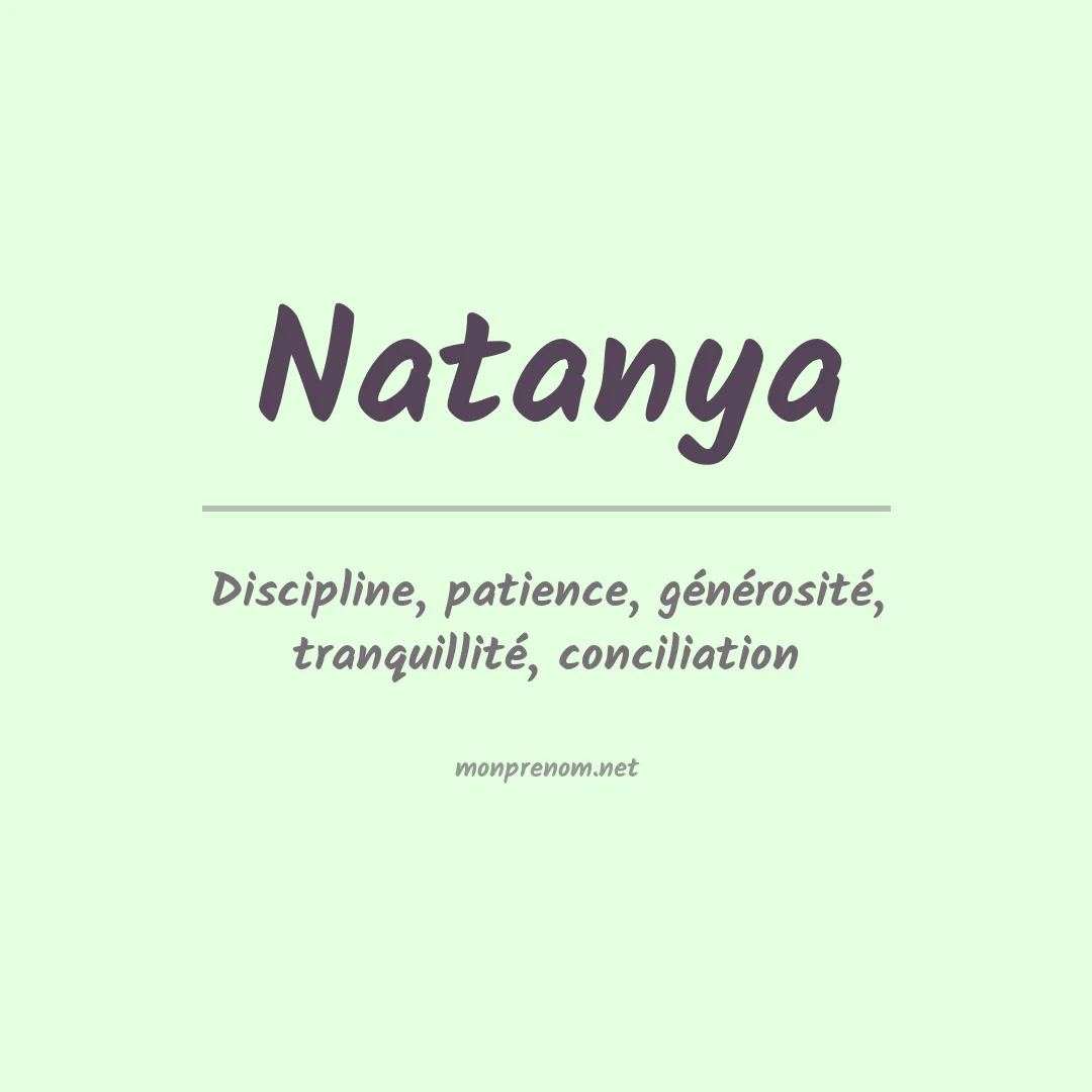 Prénom Natanya
