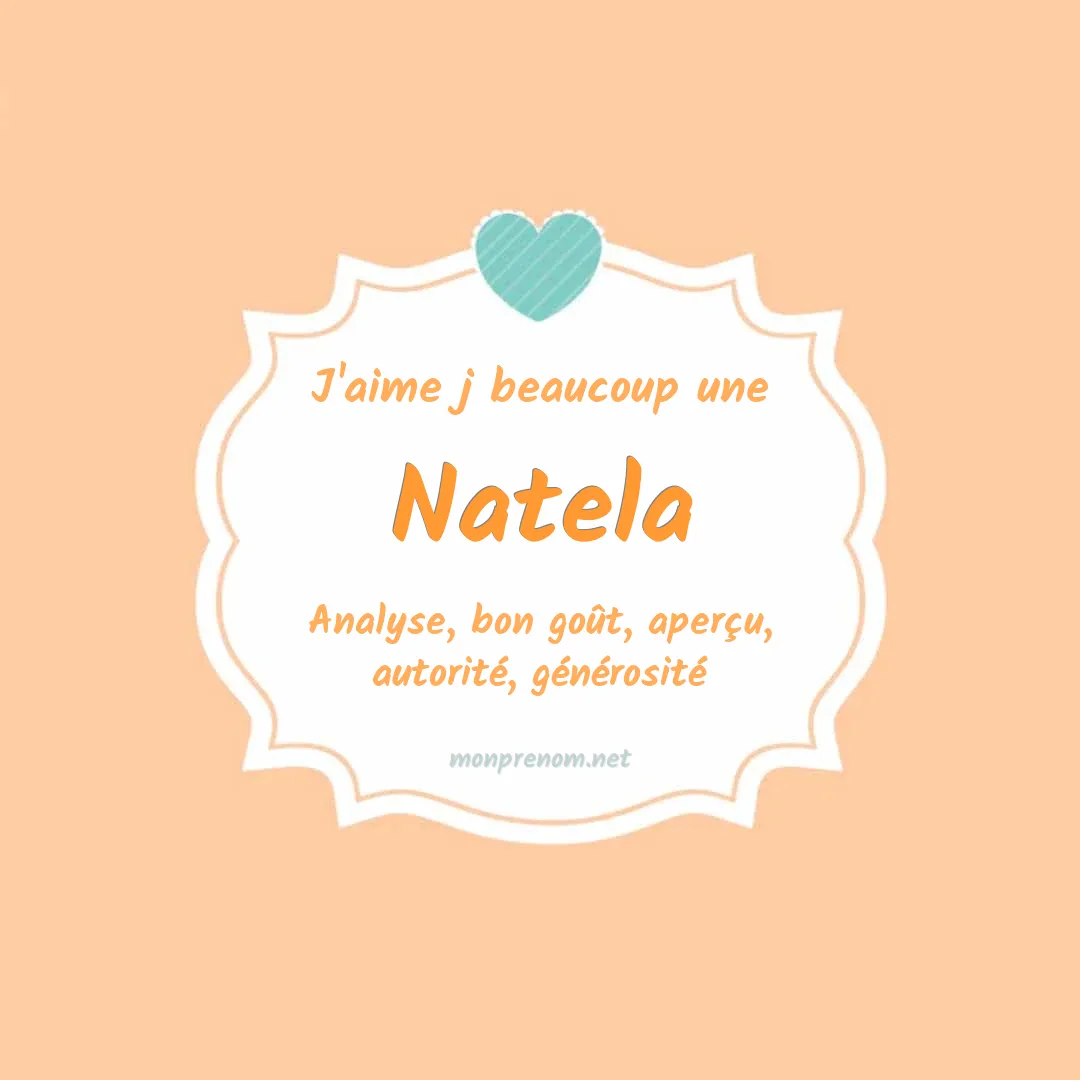 J'aime beaucoup Natela