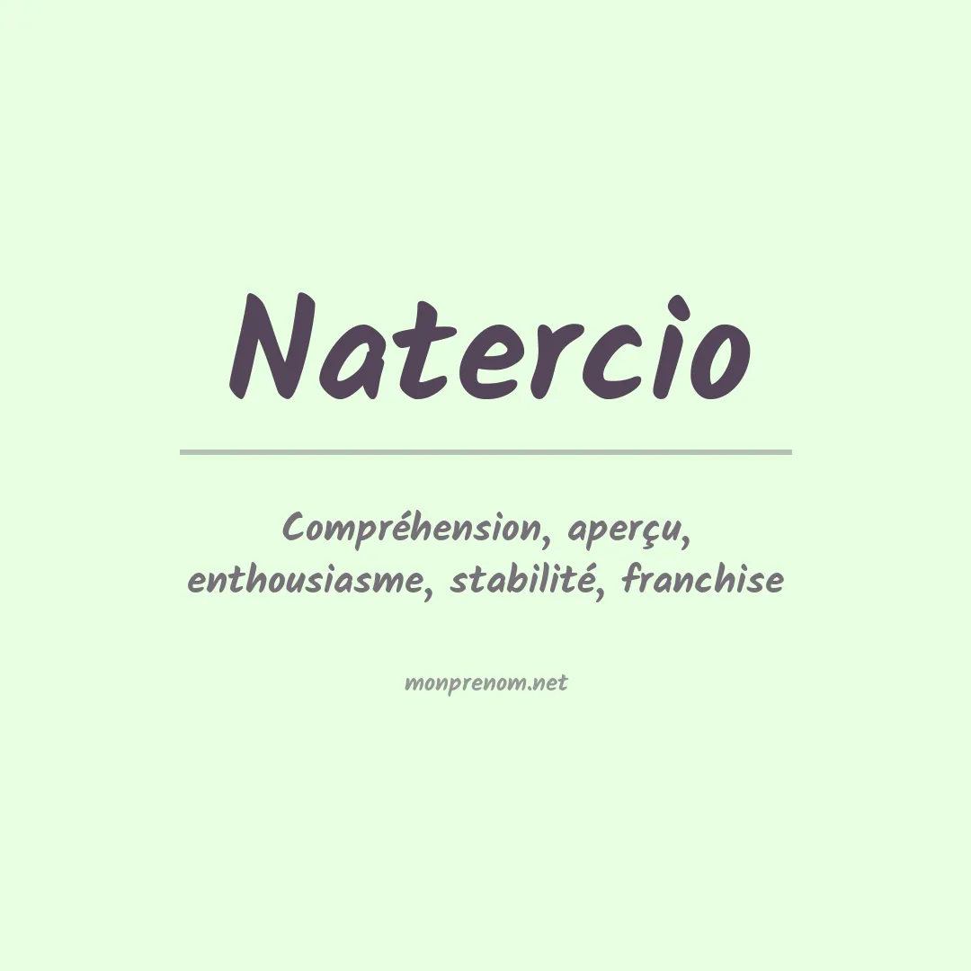 Signification du prénom Natercio