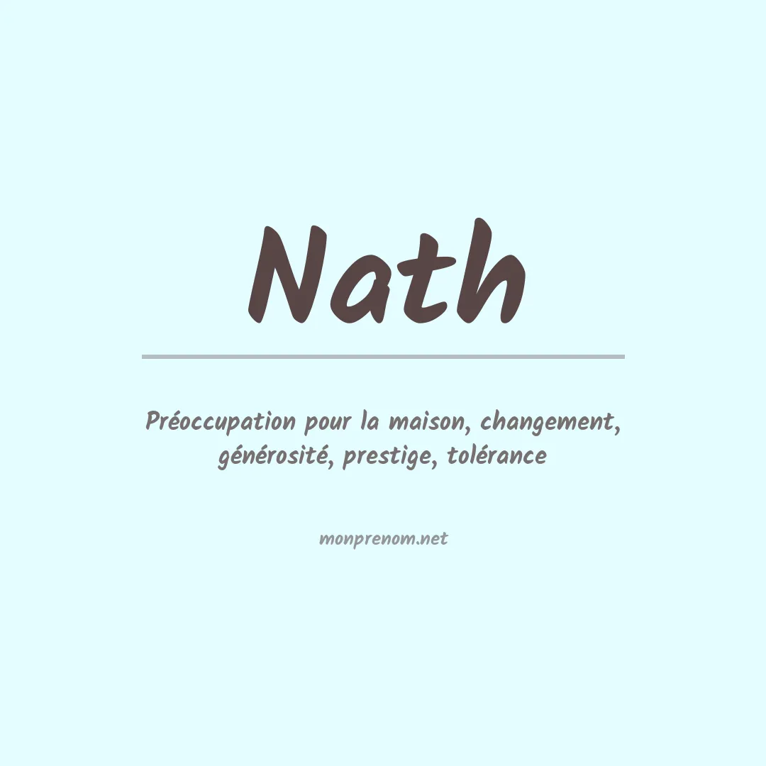 Prénom Nath