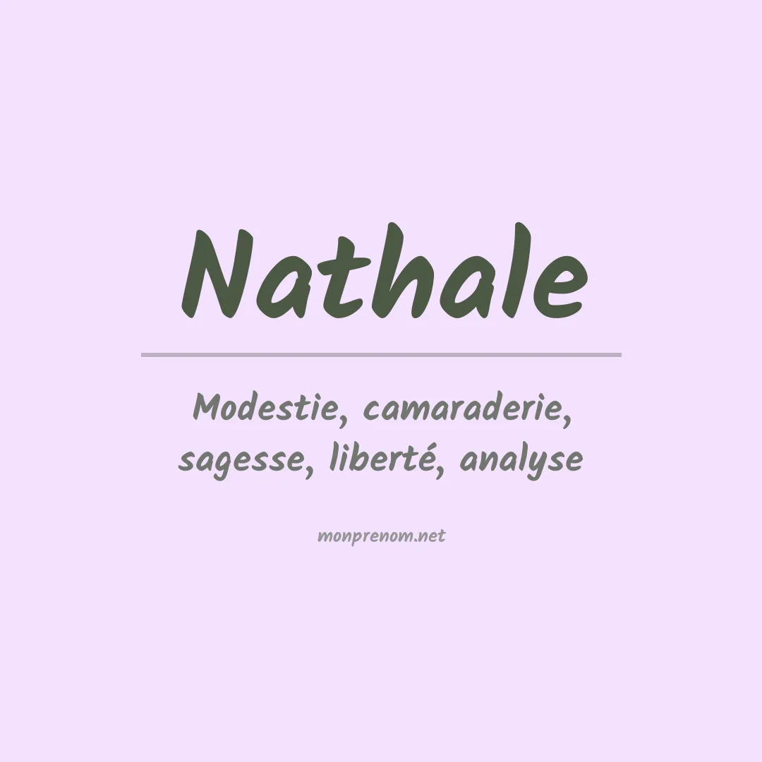 Prénom Nathale
