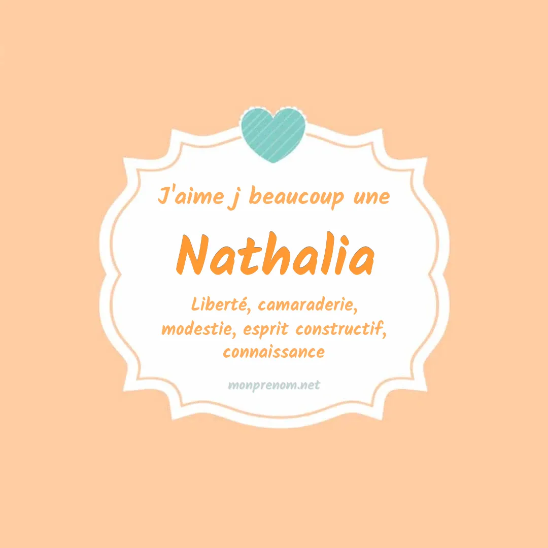 J'aime beaucoup Nathalia
