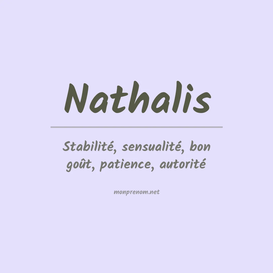Prénom Nathalis