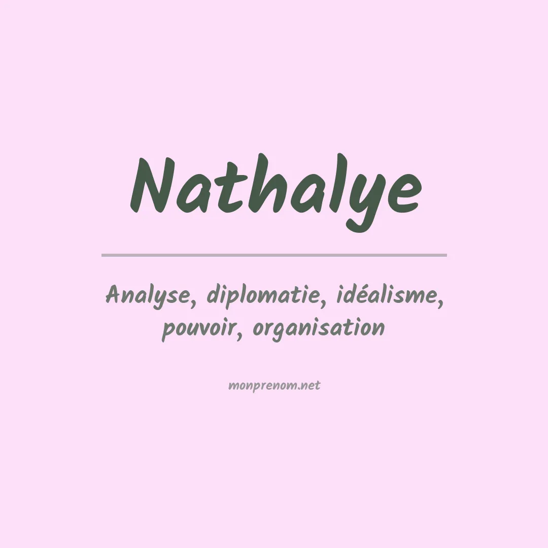 Prénom Nathalye