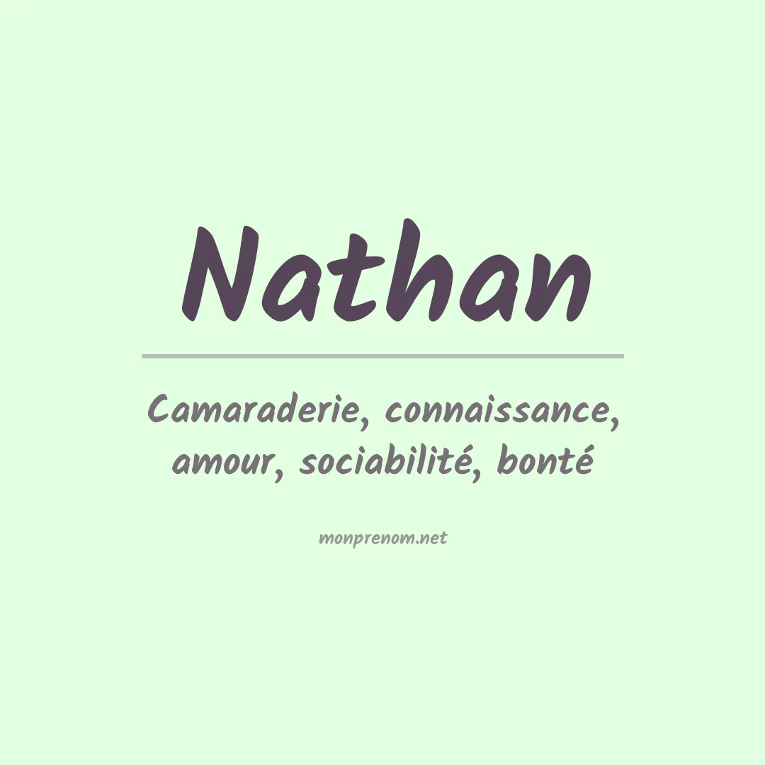 Prénom Nathan