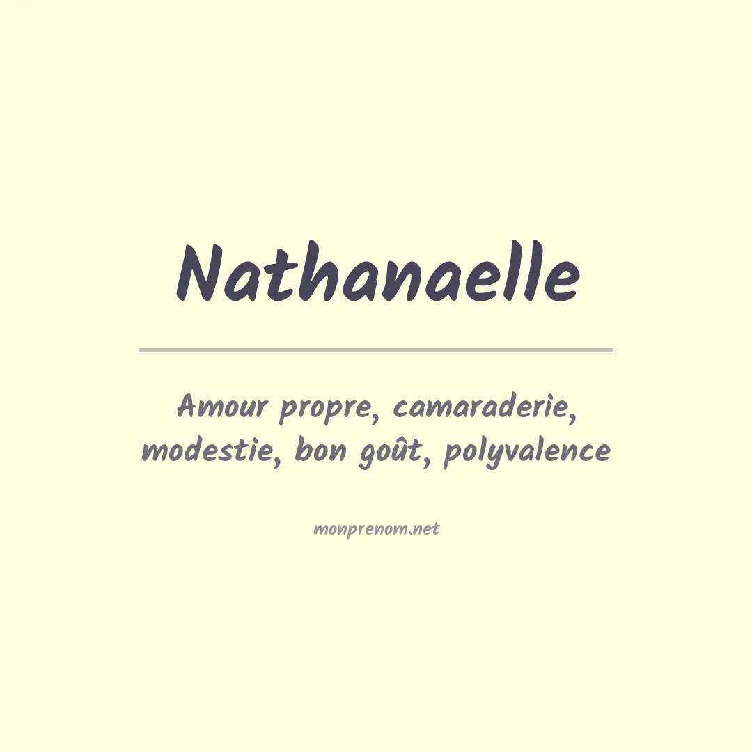 Prénom Nathanaelle