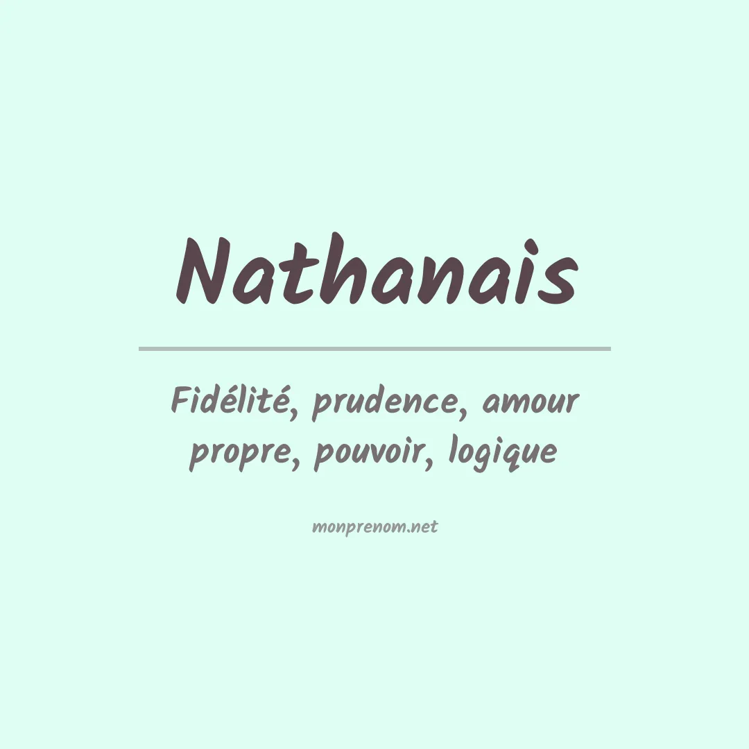Signification du prénom Nathanais