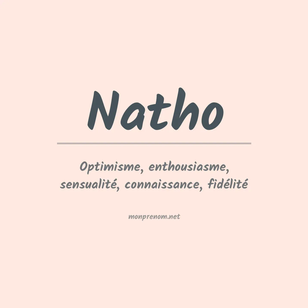 Signification du prénom Natho