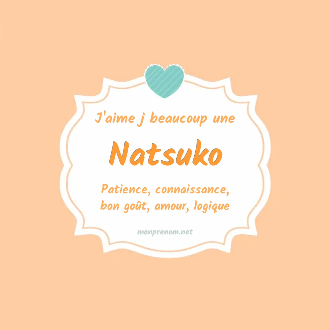 J'aime beaucoup Natsuko