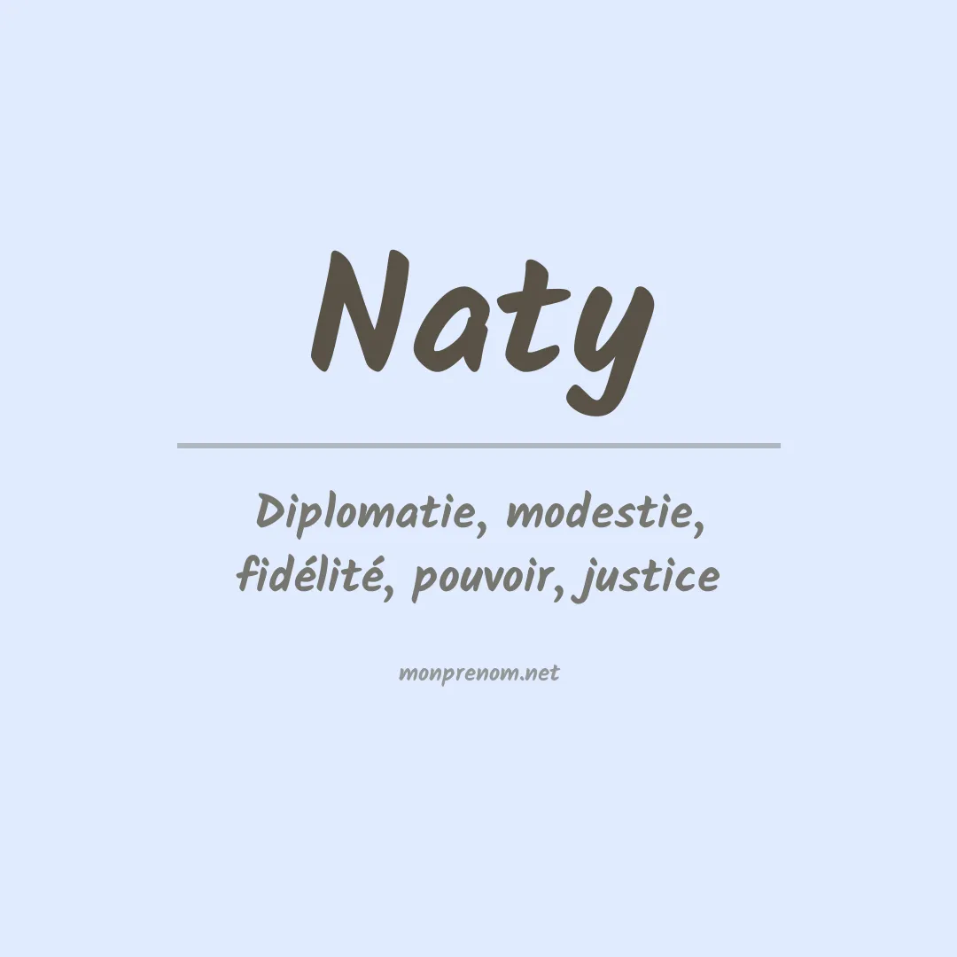 Signification du prénom Naty