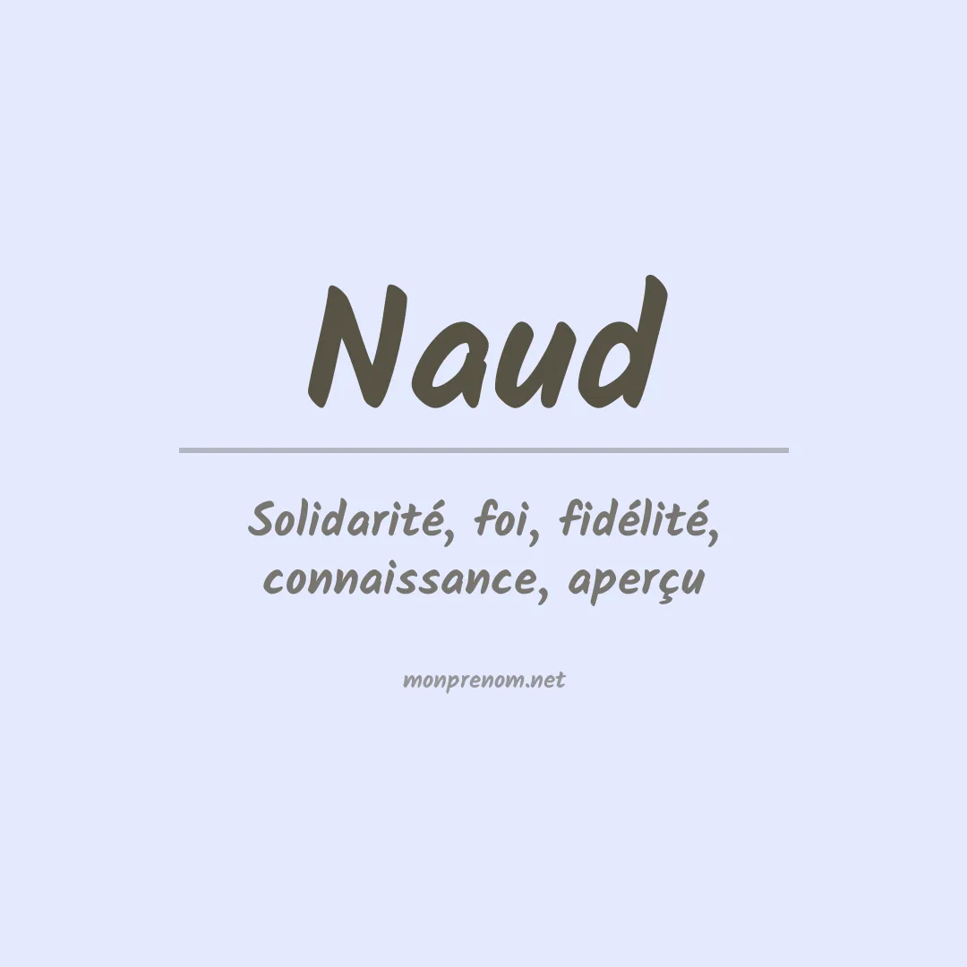 Prénom Naud