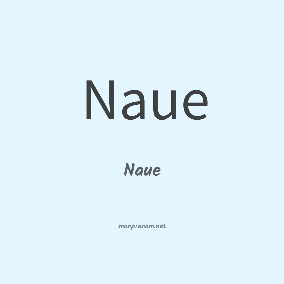 Naue en chinois